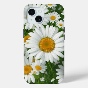 Klassische Blütenmuster Weiße Blumenfelder Grün Case-Mate iPhone Hülle