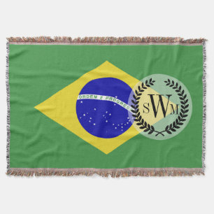 Klassische brasilianische Flagge Decke