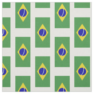 Klassische brasilianische Flagge Stoff