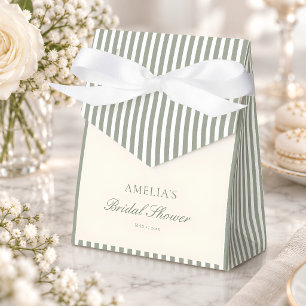 Klassische Brautschauer im Skript-Stil mit Streife Geschenkschachtel