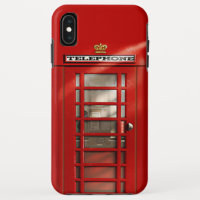Klassische britische rote Telefonzelle