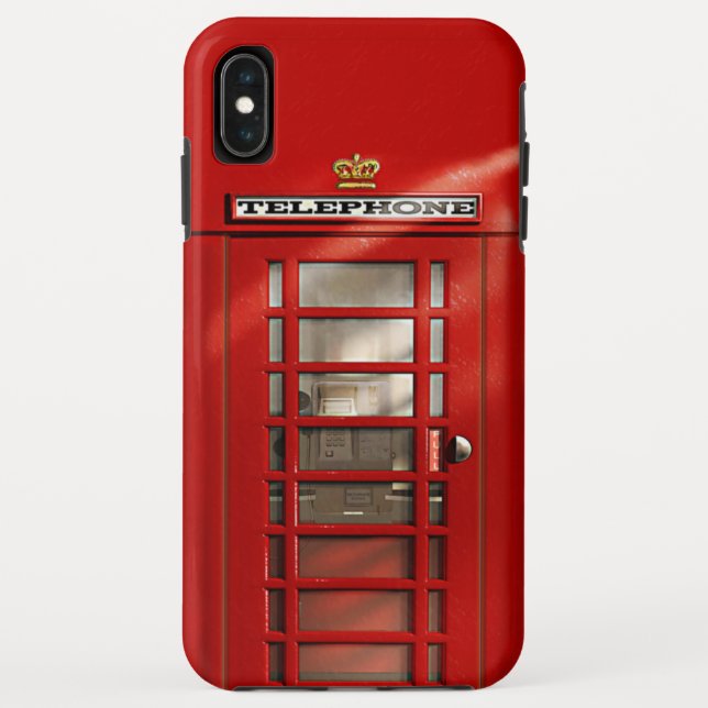 Klassische britische rote Telefonzelle Case-Mate iPhone Hülle (Rückseite)