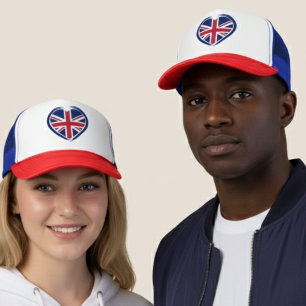 Klassische britische Union Jack-Flagge  Truckerkappe