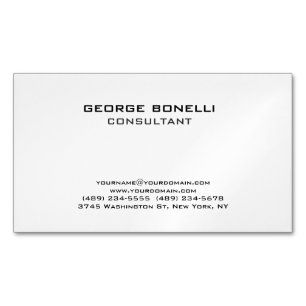 Klassische Business Card für zeitgenössische Schwa Magnetische Visitenkarte