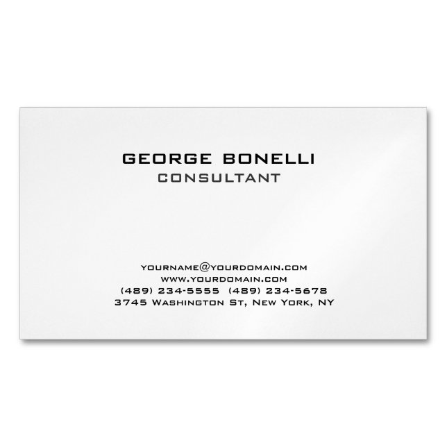 Klassische Business Card für zeitgenössische Schwa Magnetische Visitenkarte