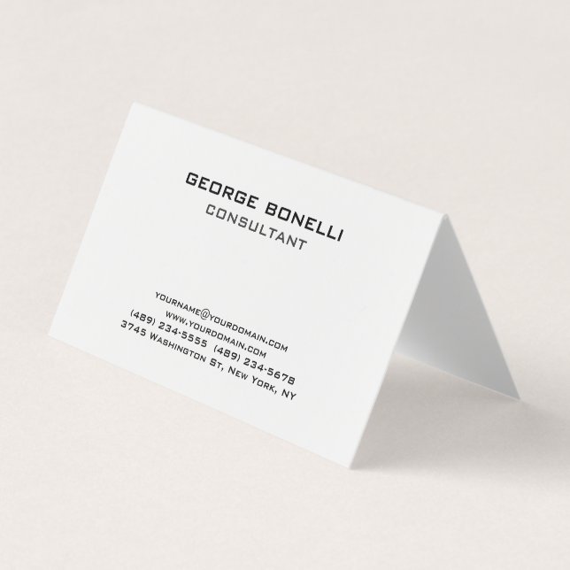 Klassische Business Card für zeitgenössische Schwa Visitenkarten (Vorderseite)