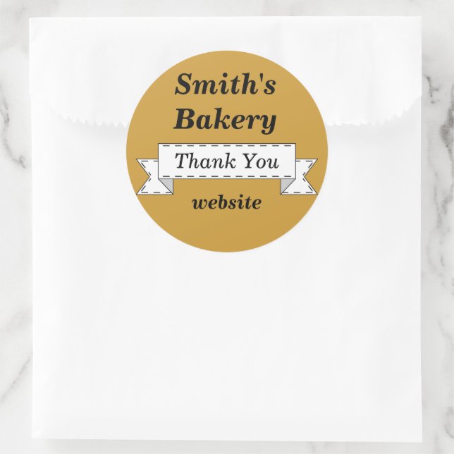 Klassische Business-Sticker Runder Aufkleber (Tasche)