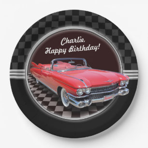 Klassische Cadillac-Party-Platte Pappteller