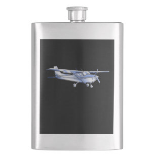 Klassische Cessna-Silhouette Flachmann