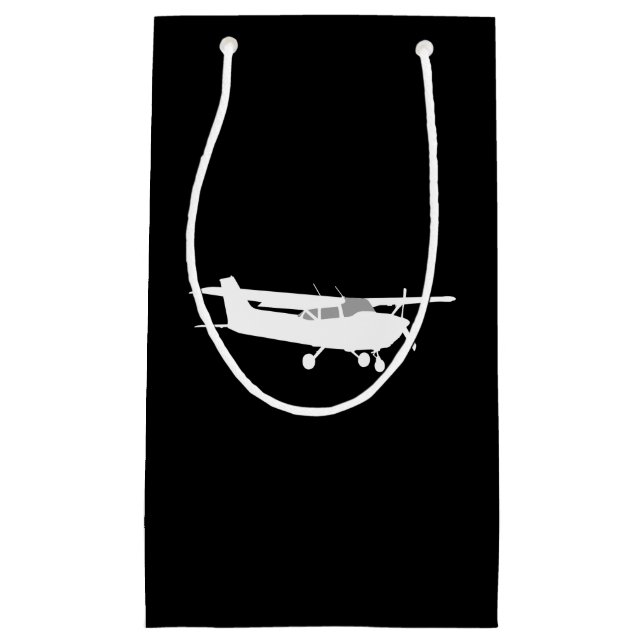 Klassische Cessna-Silhouette Kleine Geschenktüte (Vorderseite)
