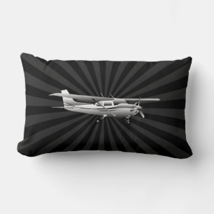 Klassische Cessna Silhouette Sunburst Lendenkissen