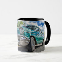 Klassische Chevrolet Car Black 11 oz Combo Tasse