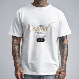 Klassische Chic Kalligrafie Die Legende Hat Sich Z T-Shirt
