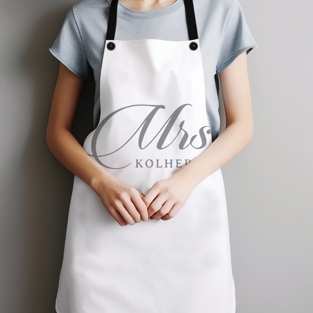 Klassische Chic-Kalligrafie Mrs Schürze (Von Creator hochgeladen)