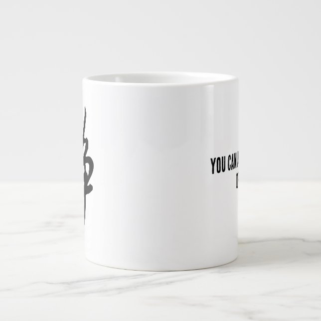 Klassische Chinesische Kalligrafie-Kalm-#001- Jumbo-Tasse (Vorderseite)