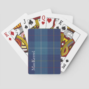 Klassische Clan MacKerrell Tartan Karo Spielkarten