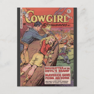 klassische Comiccover-Kunst Postkarte