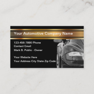 Klassische Coole Automotive Business Cards Visitenkarte