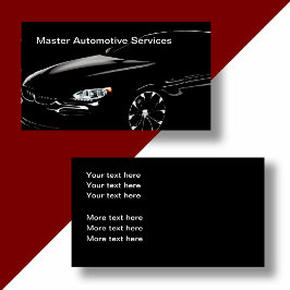 Klassische Coole Kfz-Visitenkarten Visitenkarte