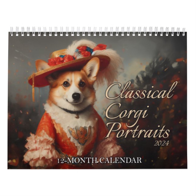 Klassische Corgi Portraits Kalender (Titelbild)
