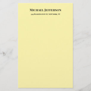 Klassische Creative Trendy Cream Color Briefpapier