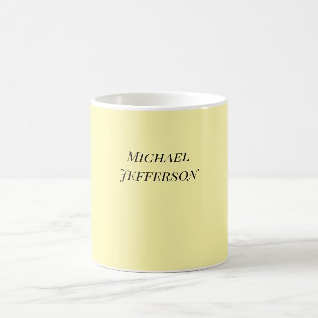 Klassische Creative Trendy Cream Color Kaffeetasse (Mittel)