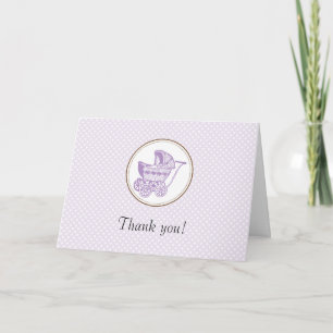 Klassische Dankeskarten für Baby-Shower mit Kinder Dankeskarte