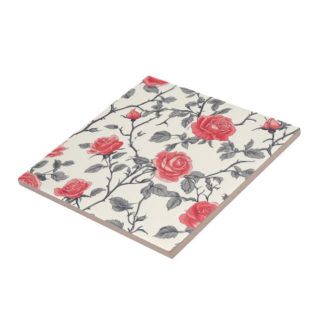 Klassische Dekorative Rose Fliesen für die Wohnges (Seite)