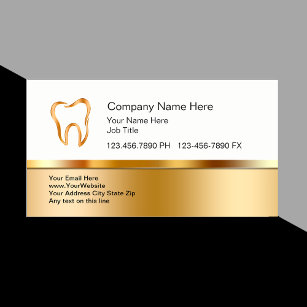 Klassische Dental Business Cards Visitenkarte