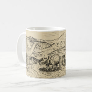 Klassische Dinosaurier Tasse