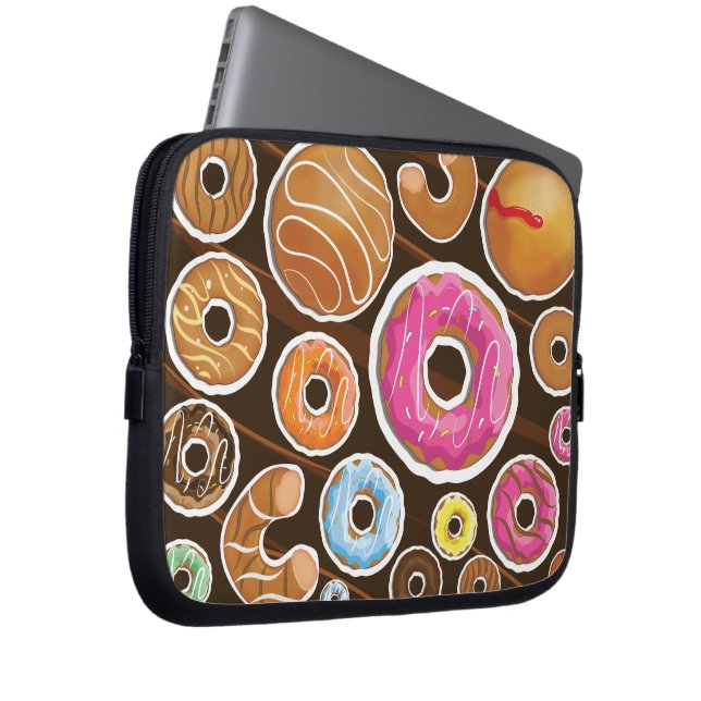 Klassische Doughnut Laptopschutzhülle (Vorne Rechts)
