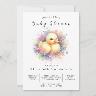 Klassische Duck Baby Dusche Einladung