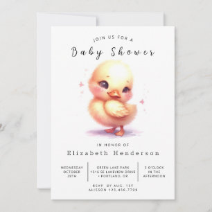 Klassische Duck Baby Dusche Einladung