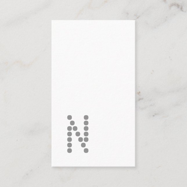 Klassische einfache berufliche vertikale visitenkarte (Vorderseite)