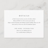 Klassische, einfache Minimal-Elegant-Art Hochzeit