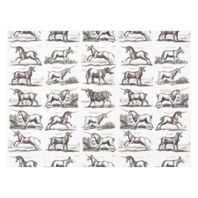 Klassische Einhorn Antike Mythische Magische Kreat Tischdecke (Vorderseite (Horizontal))