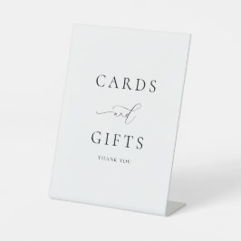 Klassische Elegance Calligraphy Cards und Geschenk Sockelschild