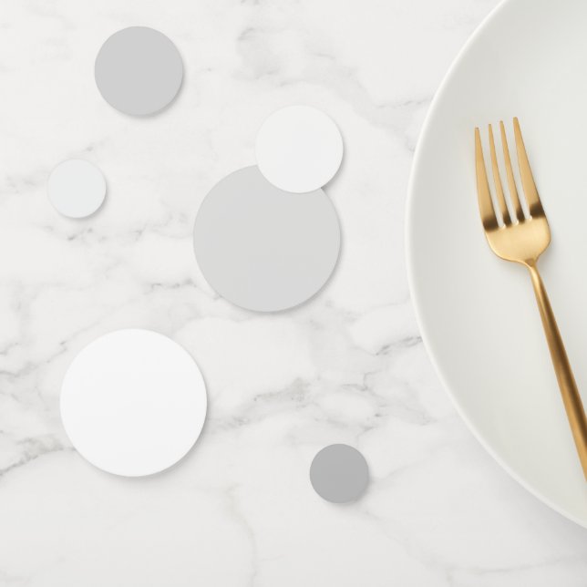 Klassische Elegance Silver to White Grace Table Konfetti (Gruppe)