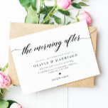 Klassische Elegant-Kalligrafie-Script-Hochzeitsfei Einladung<br><div class="desc">Klassische Elegante Kalligrafie Script Wedding Brunch Einladung - perfekt für die Post Hochzeitsbrunches oder zum Verlassen des Frühstücks</div>