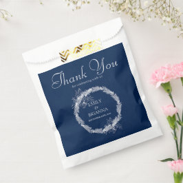 Klassische Elegant Navy Hochzeit Geschenktütchen