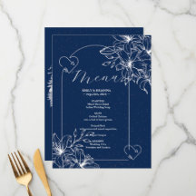 Klassische Elegant Navy Hochzeit