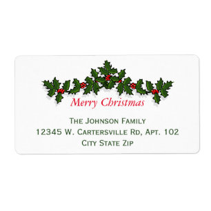 Klassische elegante Chrismas Stechpalme irgendeine