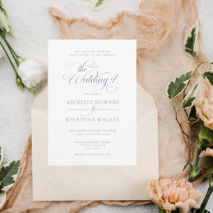 Klassische Elegante Einfache Formelle Hochzeit Einladung