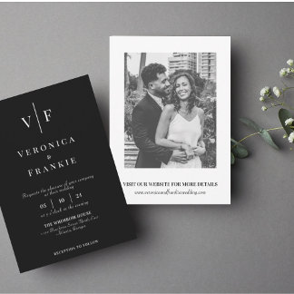 Klassische Elegante Einladung zur Hochzeit | Einfa