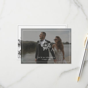 Klassische elegante Einladungs-RSVP-Karten RSVP Karte