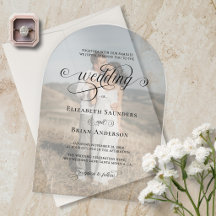 Klassische elegante Foto-Schwarz-Schrift-Bogen-Hoc