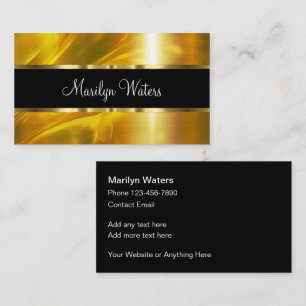 Klassische elegante Gold-Designelemente Visitenkarte