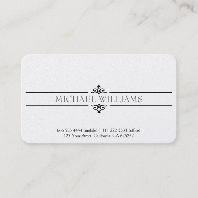 KLASSISCHE ELEGANTE Karte VINTAGE CABALLERO (Vorderseite)