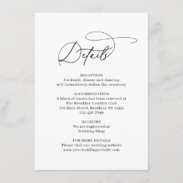 Klassische Elegante Linie Art Florenz Begleitkarte