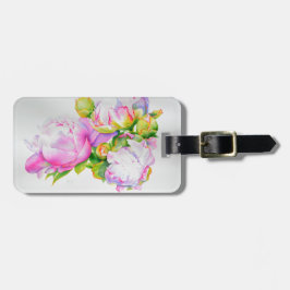 Klassische, elegante, rosafarbene, bläserne Perle Gepäckanhänger